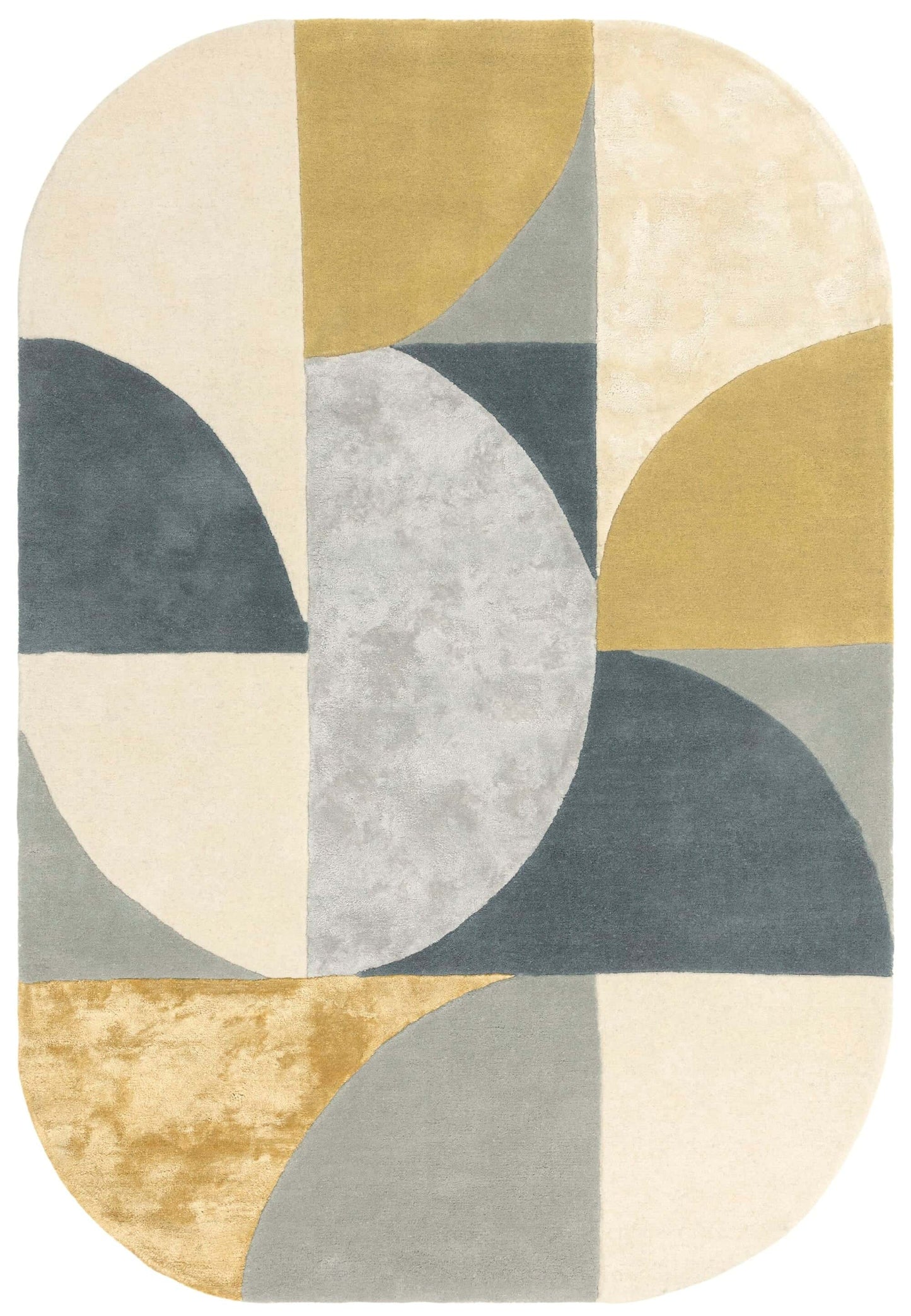 Alfombra de lana mod. MATRIX/OVAL
