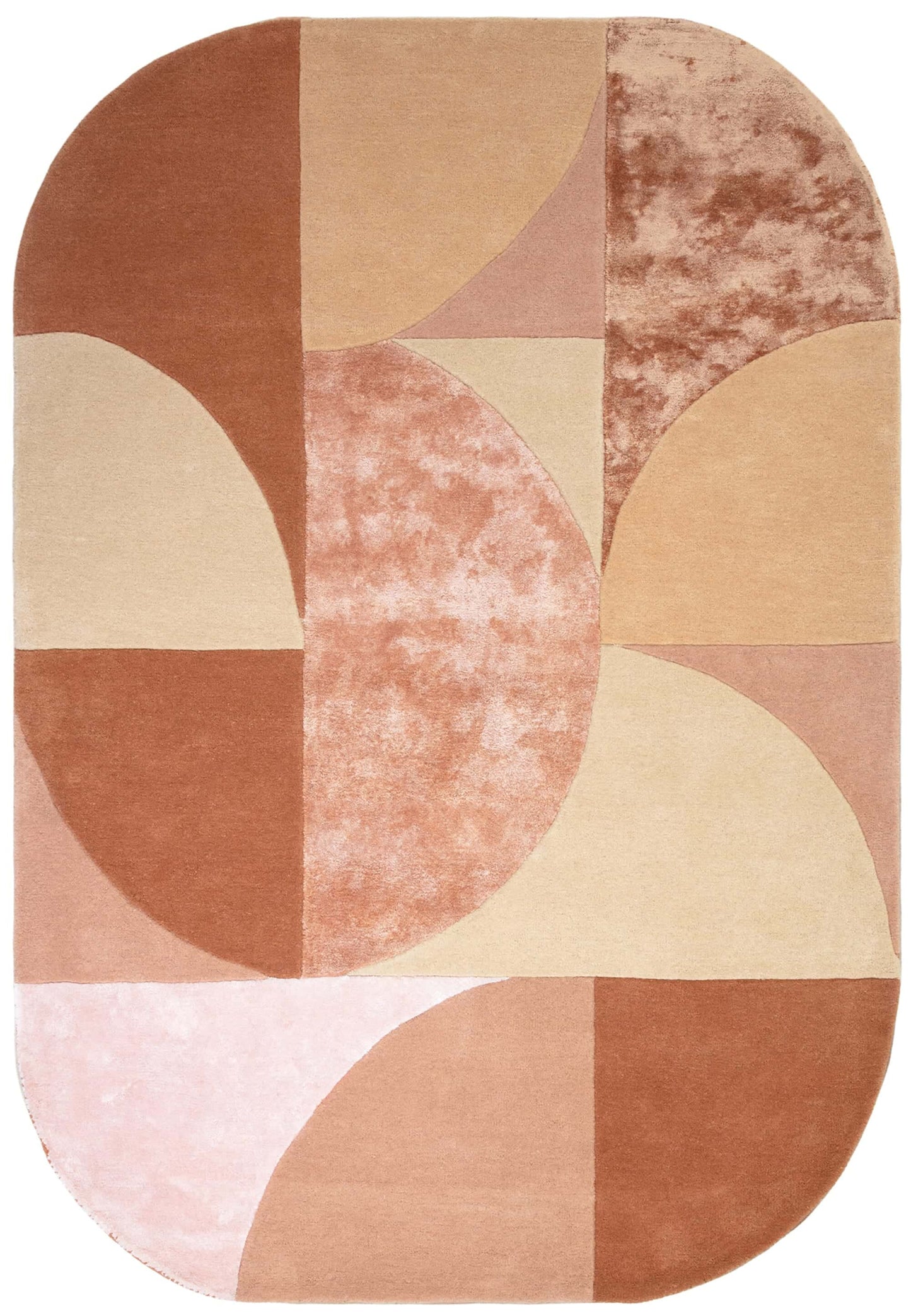 Alfombra de lana mod. MATRIX/OVAL