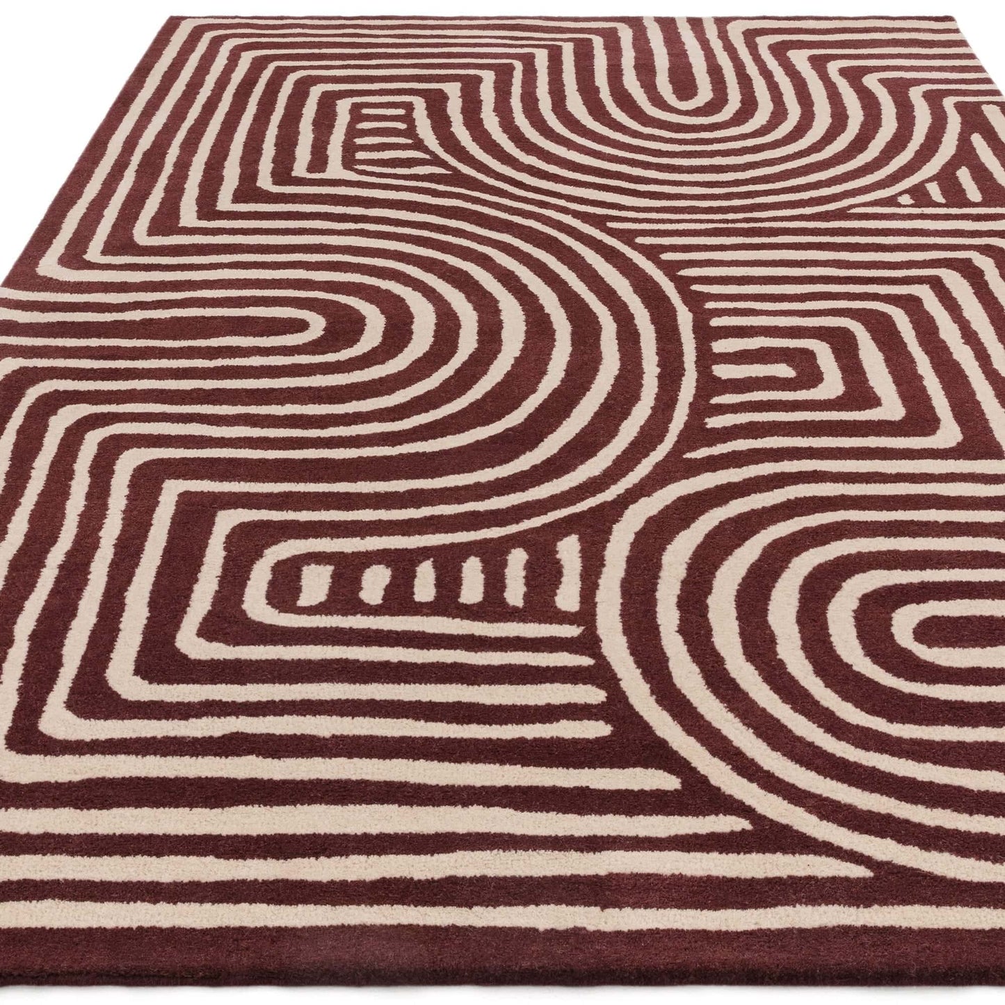 Alfombra de lana mod. REEF/CURVE