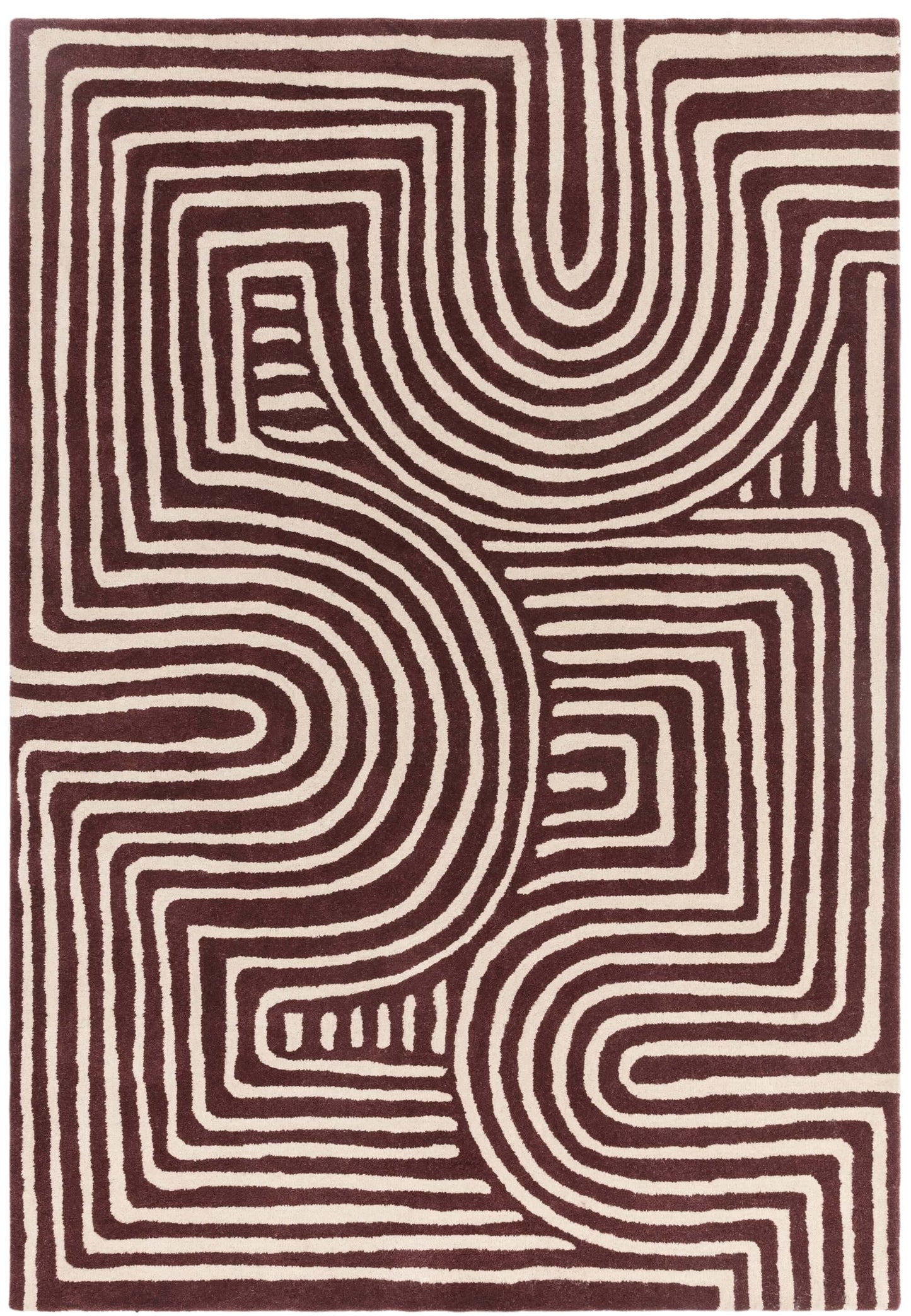 Alfombra de lana mod. REEF/CURVE