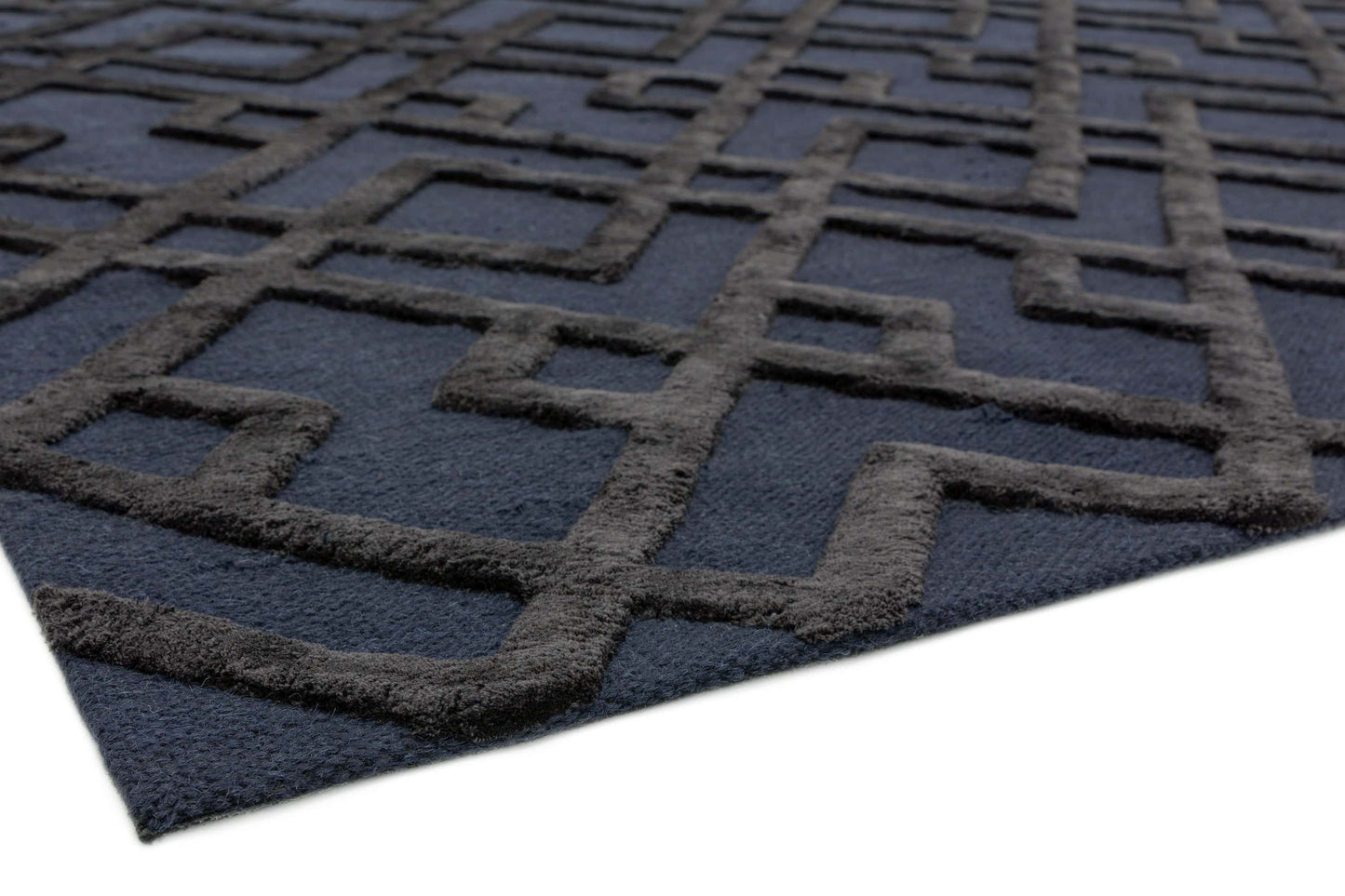 Alfombra de viscosa y lana mod. DIXON
