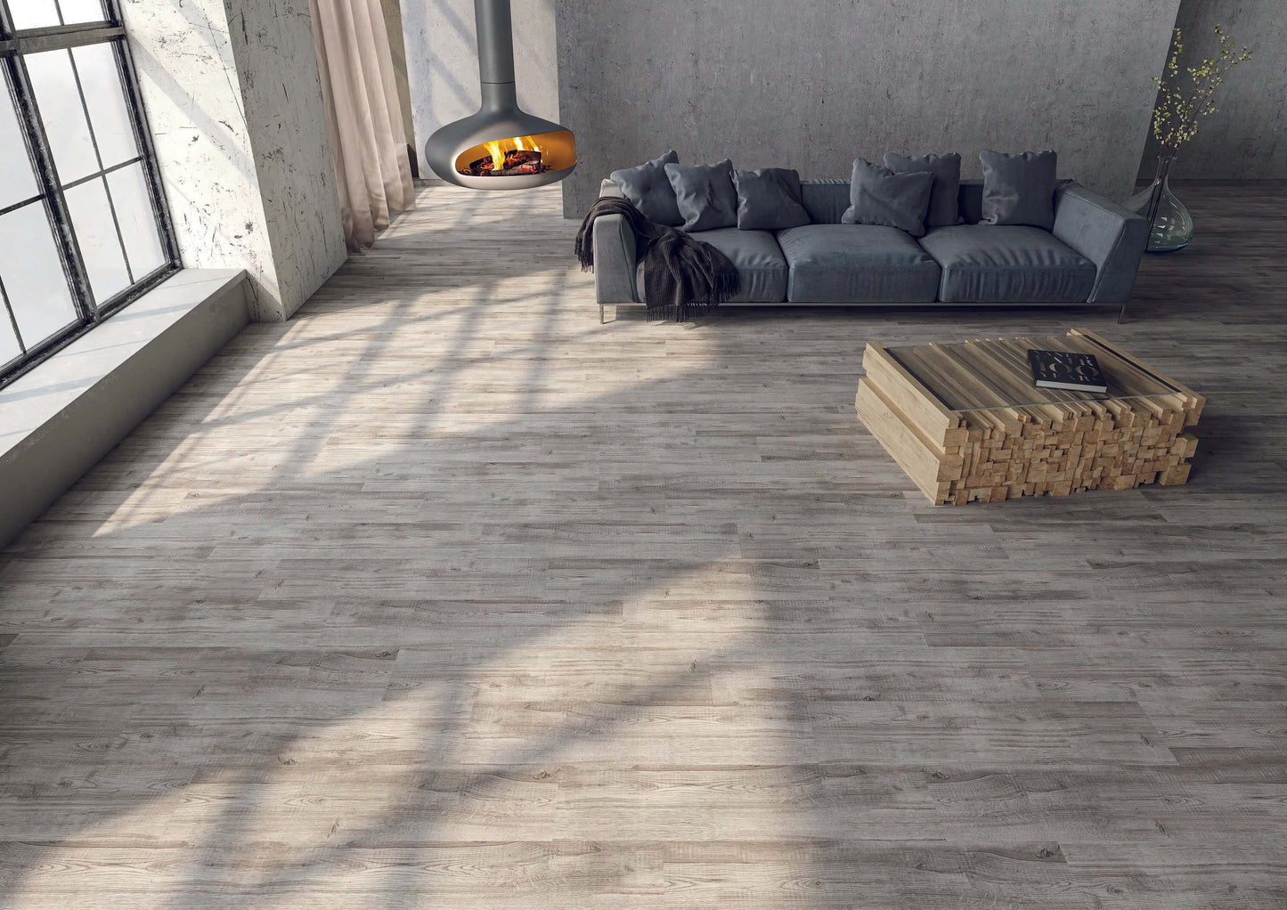 CARA Loseta autoadhesiva de moqueta con diseño de madera