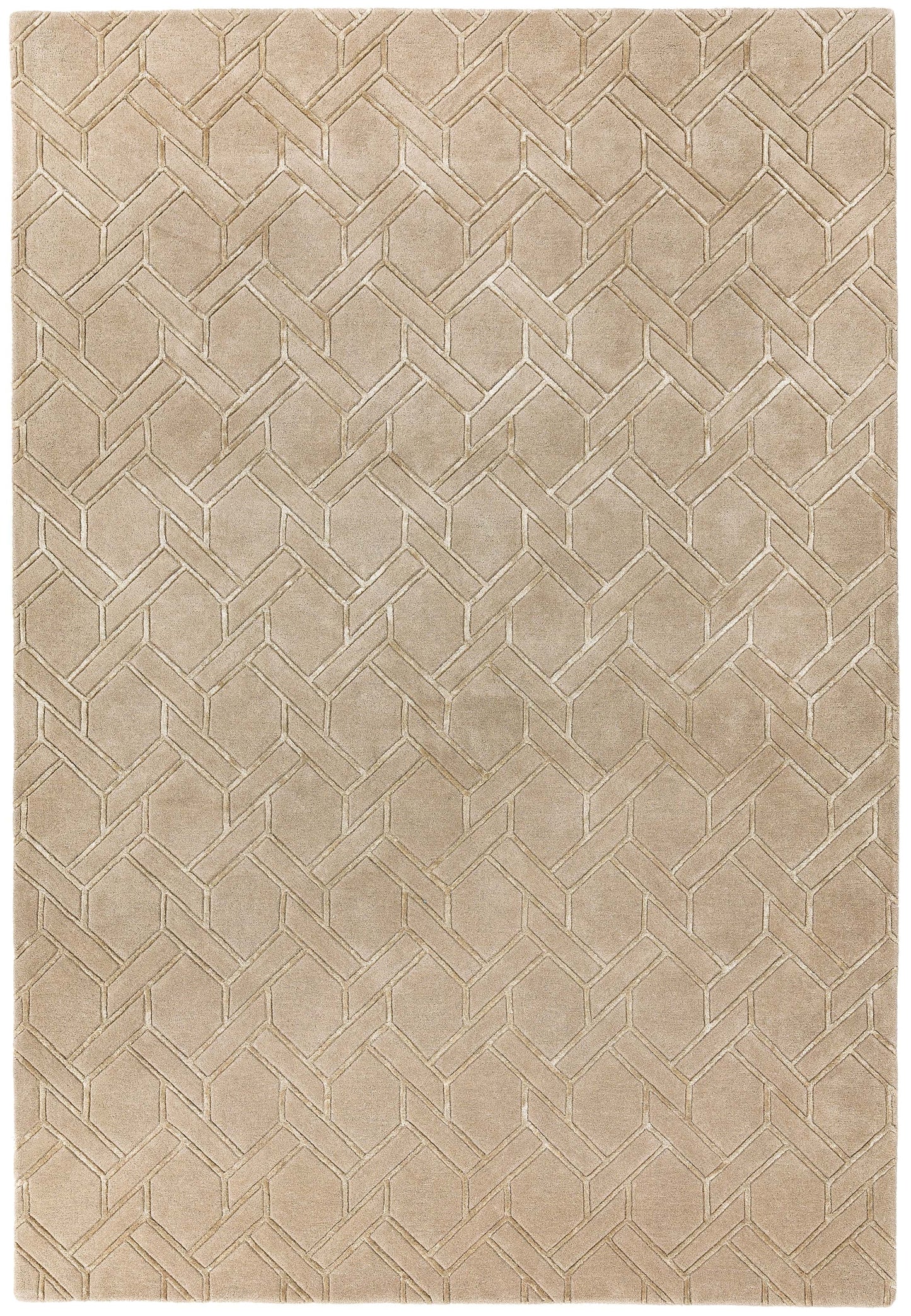 Alfombra de lana y viscosa mod. NEXUS