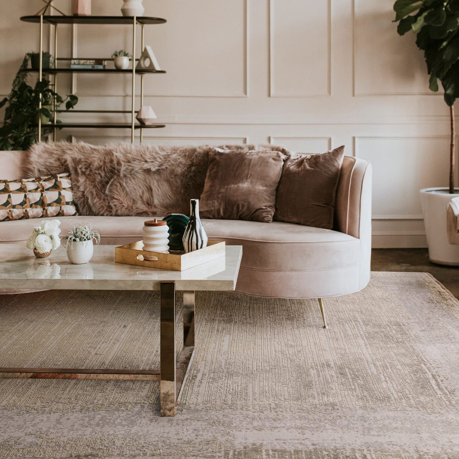 alfombras para living comedor