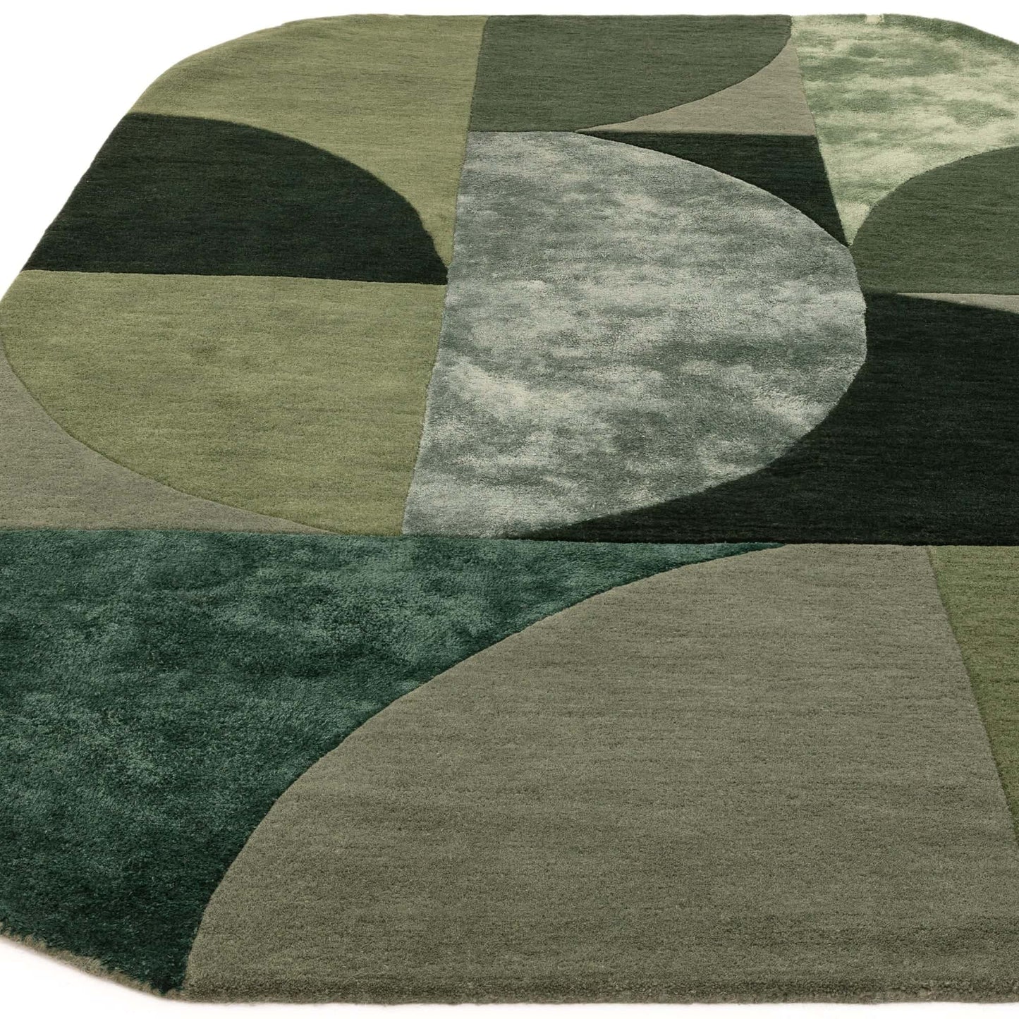 Alfombra de lana mod. MATRIX/OVAL