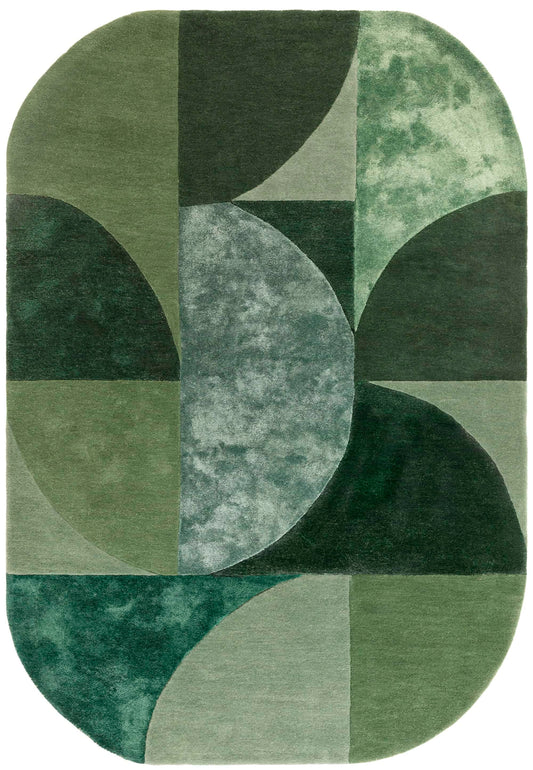 Alfombra de lana mod. MATRIX/OVAL