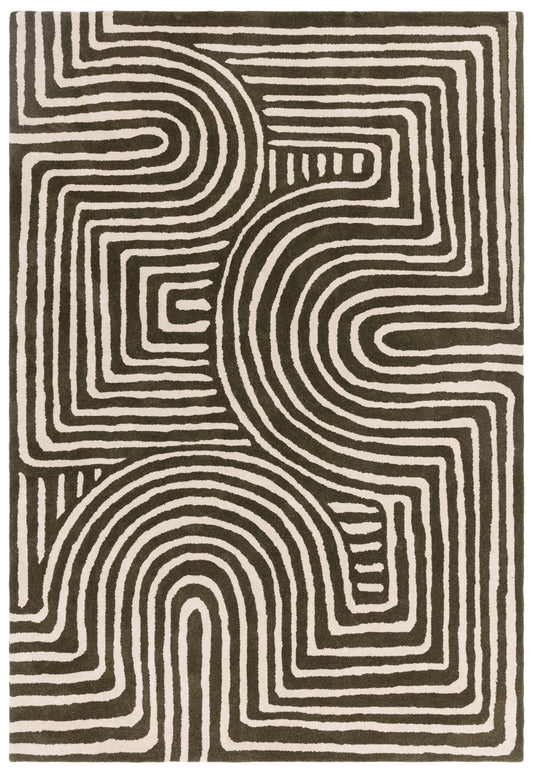 Alfombra de lana mod. REEF/CURVE