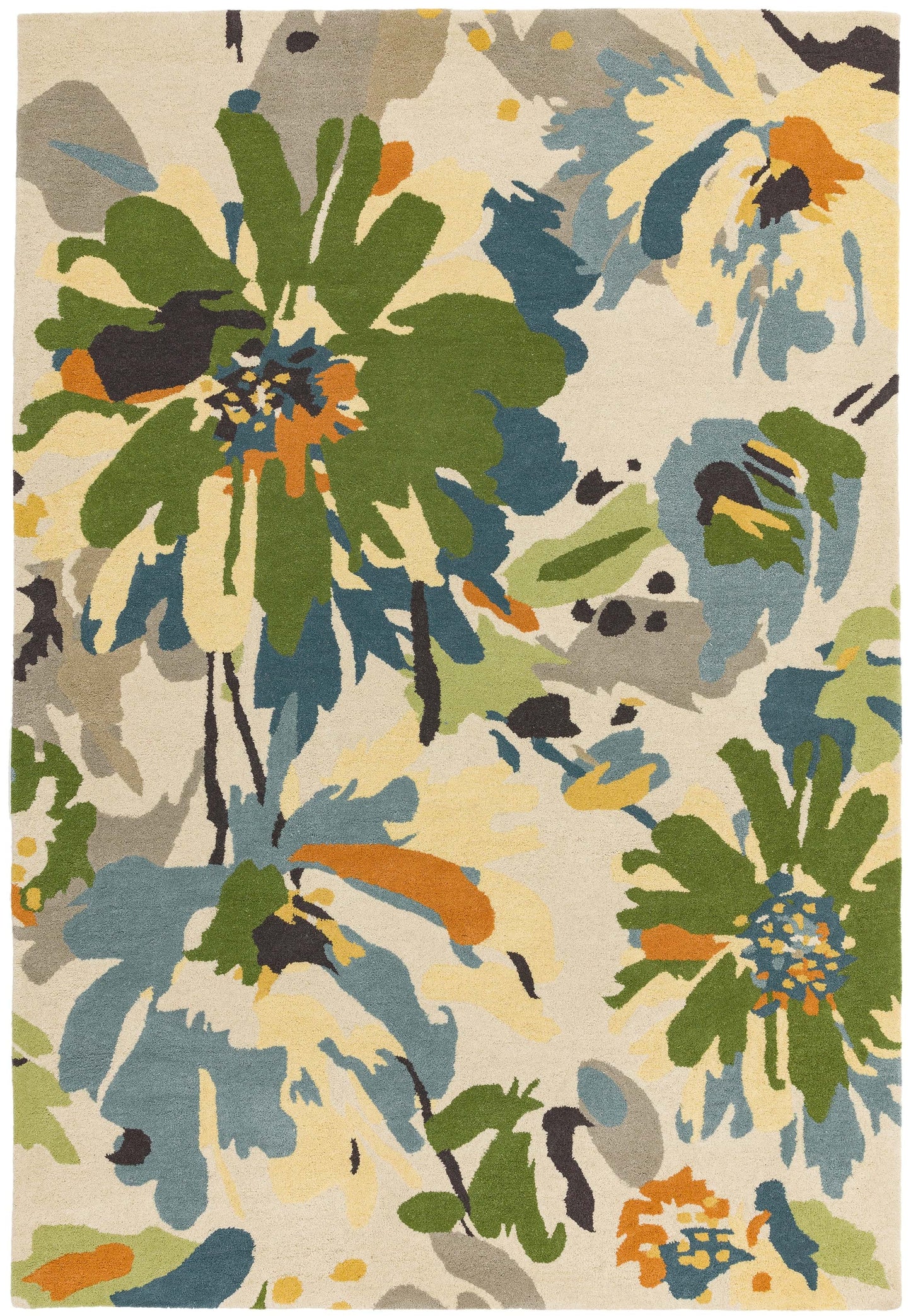 Alfombra de lana mod. REEF/FLORAL