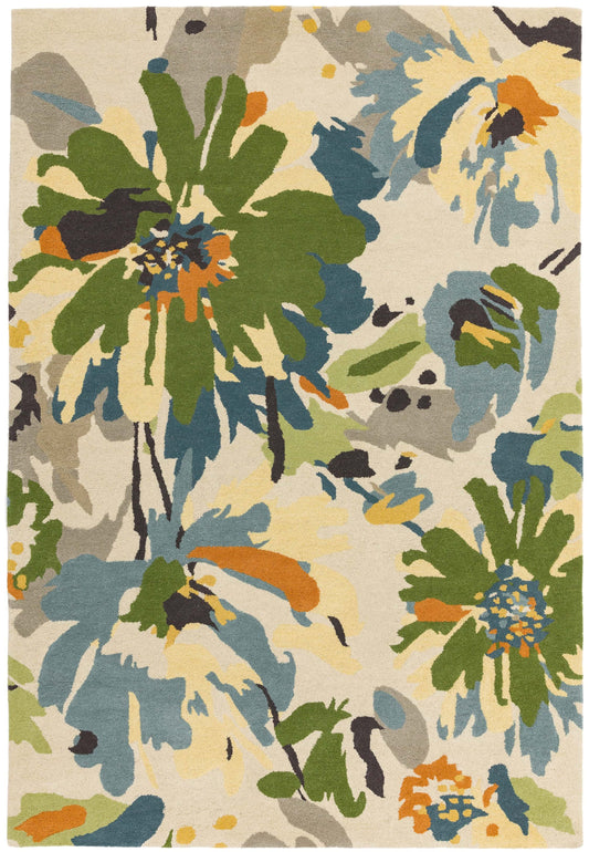Alfombra de lana mod. REEF/FLORAL